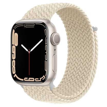 Braided Loop For Apple watch Strap 44mm 40mm 45mm 41mm 42mm 38mm 49mm Elastic Solo bracelet iWatch series 7 se 3 6 Ultra 8 Band