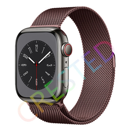 SPAIN BH Milanese Loop Strap For Apple watch Band 44mm 40mm 45mm 41mm 42mm 38mm 45 44 mm bracelet iWatch Series 3 5 6 SE 7 8 Ultra 49mm