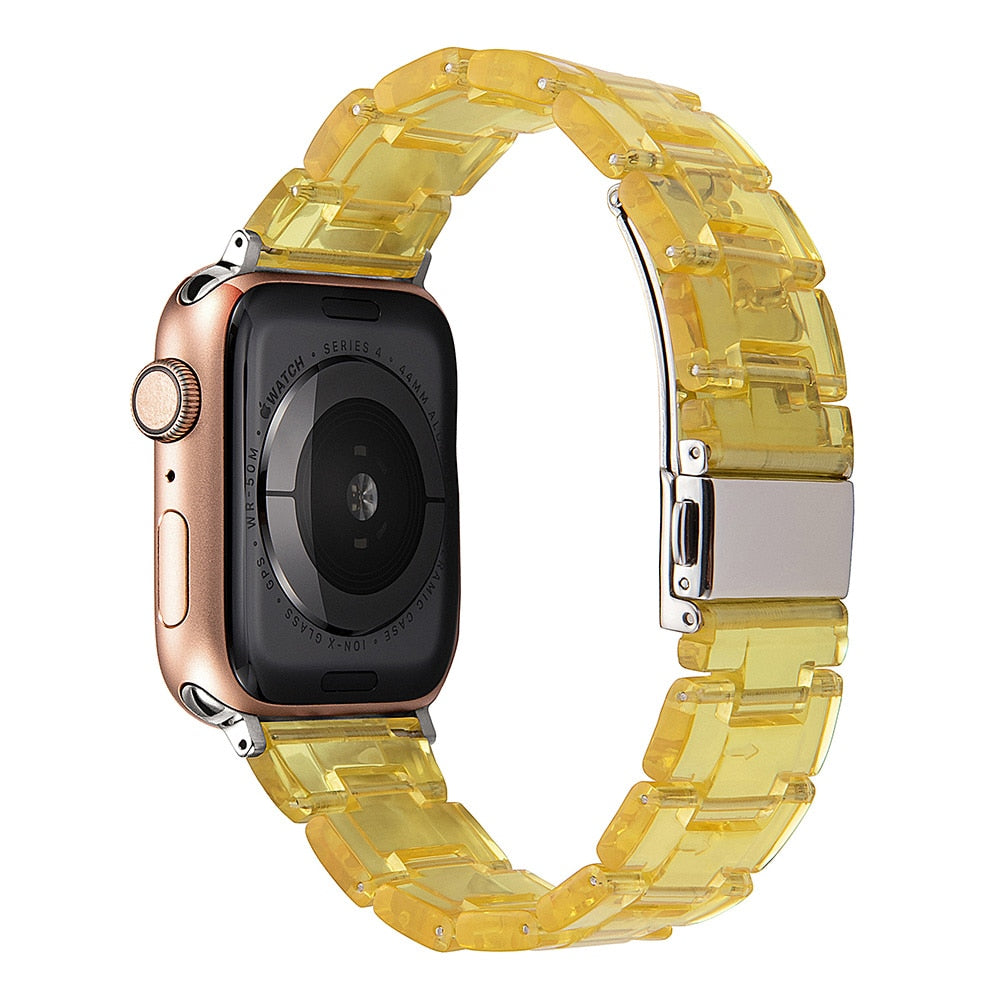 45mm Resin Watchband for apple watch 7 6 5 44mm iwatch 7 41mm 42mm SE 4 3 strap Wrist Accessories loop 40mm bracelet Replacement