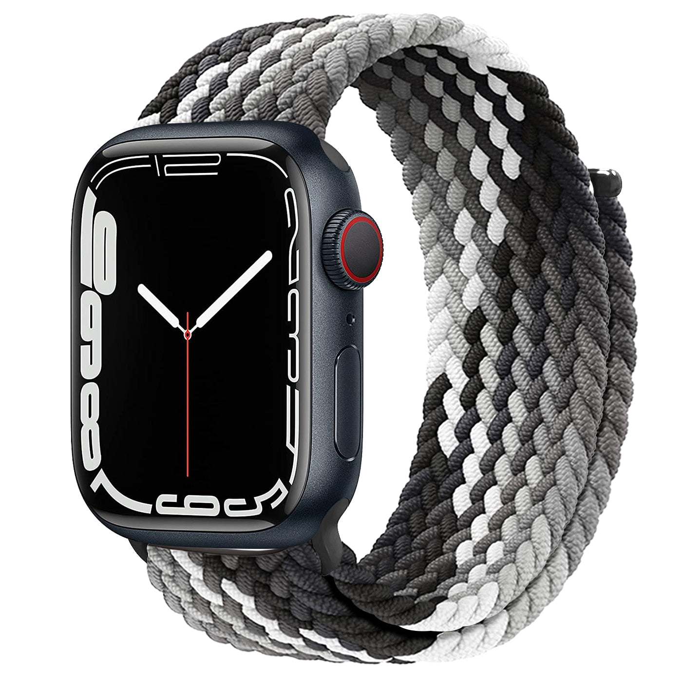 Braided Loop For Apple watch Strap 44mm 40mm 45mm 41mm 42mm 38mm 49mm Elastic Solo bracelet iWatch series 7 se 3 6 Ultra 8 Band