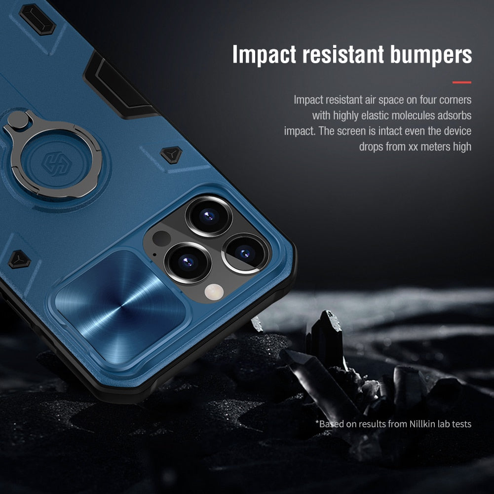 iPhone 13 Pro Max Case for iPhone 13 Mini Case with Ring stand Case Camera Protection Slide cover.