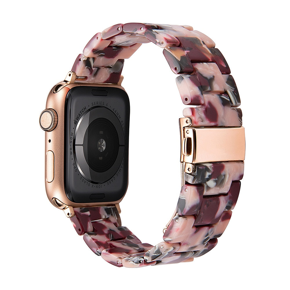 45mm Resin Watchband for apple watch 7 6 5 44mm iwatch 7 41mm 42mm SE 4 3 strap Wrist Accessories loop 40mm bracelet Replacement