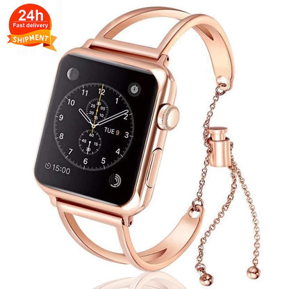 FTA Women Strap watch bands for Apple Watch Band ultra 49mm 41mm 42mm 45mm 44mm Stainless Steel Fashion Metal Bracelet IWatch Series 8 7 6 SE 5