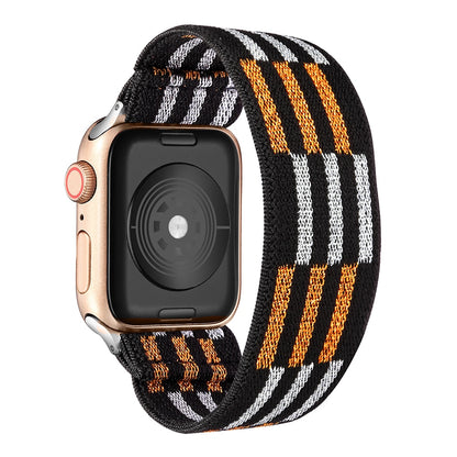 FTA Elastic Nylon Solo Loop for Apple Watch Band 7 45mm 38mm 44mm For iwatch Series 6 5 4 Replacement Strap 41mm 40mm 42mm