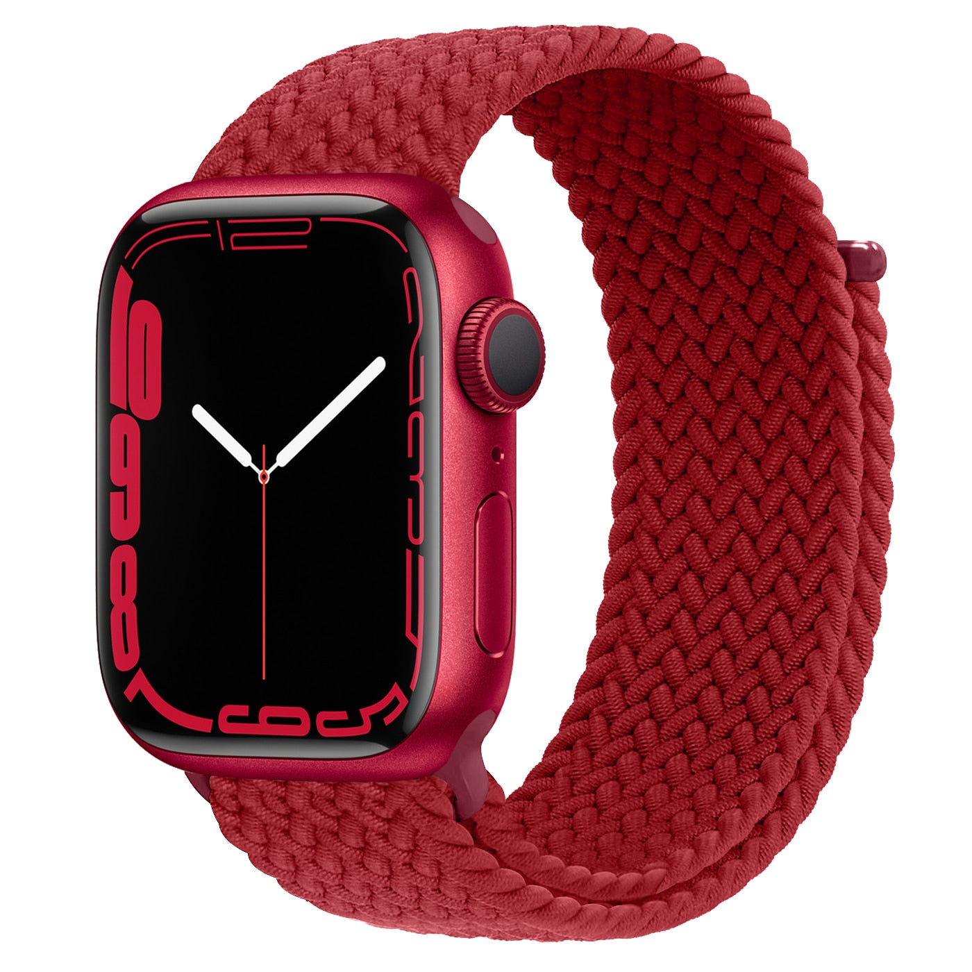 Braided Loop For Apple watch Strap 44mm 40mm 45mm 41mm 42mm 38mm 49mm Elastic Solo bracelet iWatch series 7 se 3 6 Ultra 8 Band