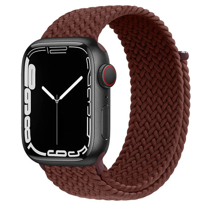 Braided Loop For Apple watch Strap 44mm 40mm 45mm 41mm 42mm 38mm 49mm Elastic Solo bracelet iWatch series 7 se 3 6 Ultra 8 Band