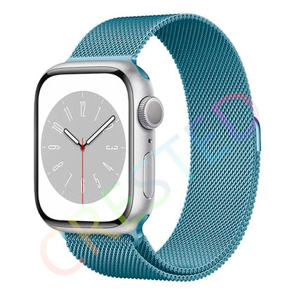 Milanese Loop Strap For Apple watch Band 44mm 40mm 45mm 41mm 42mm 38mm 45 44 mm bracelet iWatch Series 3 5 6 SE 7 8 Ultra 49mm.