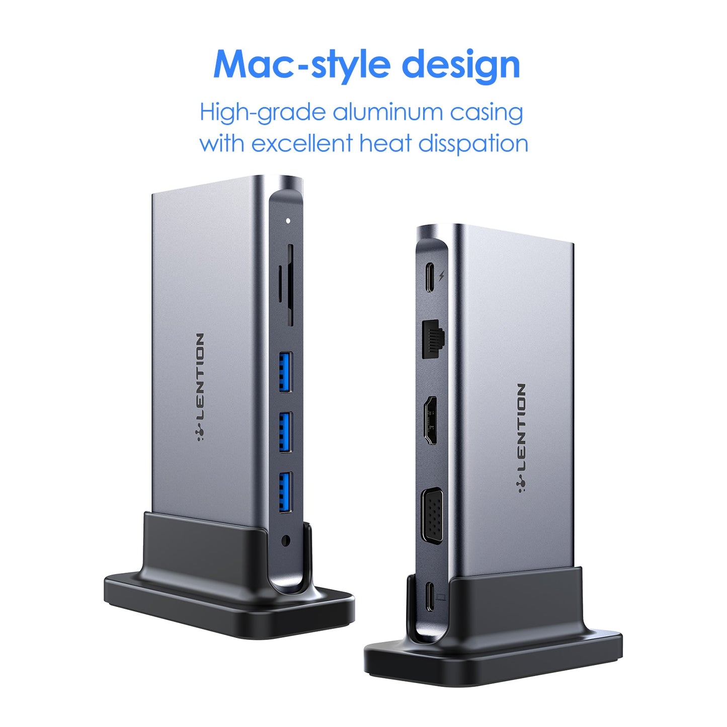 FTA USB C HUB 4K HDMI 60Hz PD VGA USB 3.0 2.0 Docking Station TypeC for MacBook Pro Air M2 M1/Surface Dock Splitter