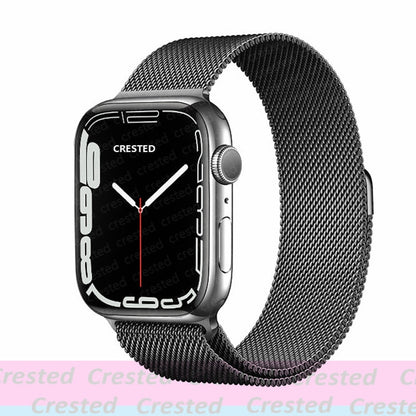 Milanese Loop straps for Apple Watch Ultra Band 49mm 44mm 45mm 40mm 41mm 42mm 38mm 38 mm belt bracelet iWatch series 7 se 3 5 6 8 Strap