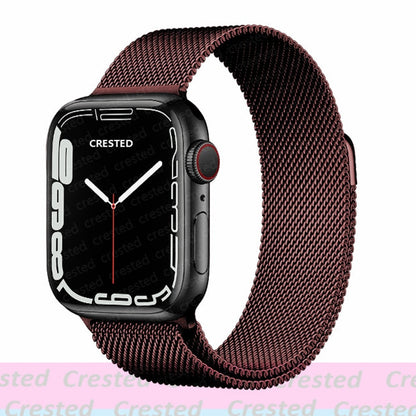 Milanese Loop straps for Apple Watch Ultra Band 49mm 44mm 45mm 40mm 41mm 42mm 38mm 38 mm belt bracelet iWatch series 7 se 3 5 6 8 Strap