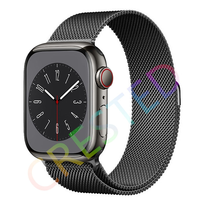 Milanese Loop Strap For Apple watch Band 44mm 40mm 45mm 41mm 42mm 38mm 45 44 mm bracelet iWatch Series 3 5 6 SE 7 8 Ultra 49mm.