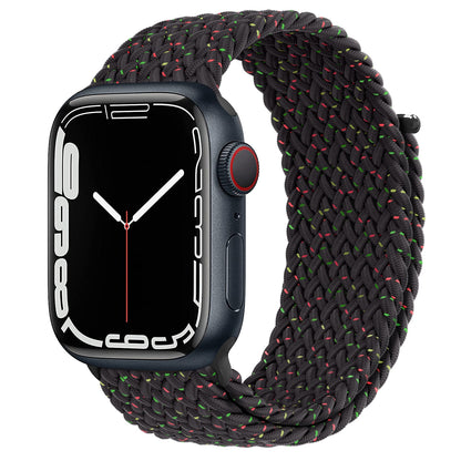 Braided Loop For Apple watch Strap 44mm 40mm 45mm 41mm 42mm 38mm 49mm Elastic Solo bracelet iWatch series 7 se 3 6 Ultra 8 Band