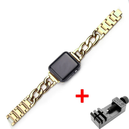 FTA Watch bands Stainless Steel Band for Apple Watch 8 6 SE 5 4 40mm 44mm Watchband Bracelet for Iwatch Series 7 6 5 4 3 38 42