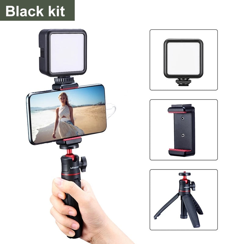 Foldable Mini Tripod Mount 1/4 & #39; & #39; Tripod Monopod Hand Grip Universal for DSLR Android iPhone Smartphone