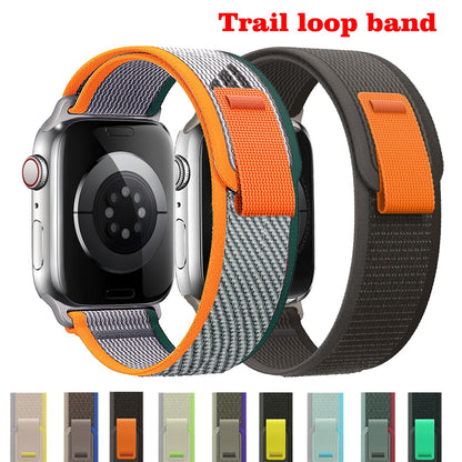 Trail Loop For Apple watch band 49mm 44mm 40mm 45mm 41mm 42mm 44 45 49 mm correa bracelet iWatch Ultra series 7 6 5 3 se 8 strap